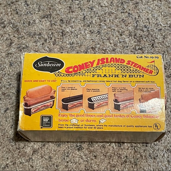 sunbeam coney island steamer frank n bun